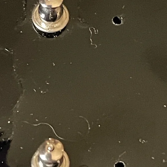 Silver Trifari Rose Floral Stud Earrings - Picture 5 of 6